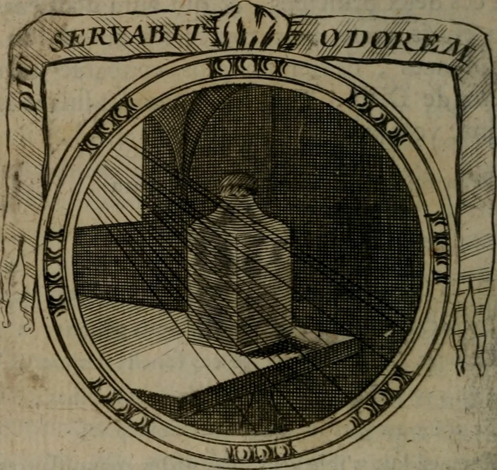 An illustration from Emblemes ou devises chretiennes : ouvrage mêlé de prose & de vers, et enrichi de figures .., 1717, leaf 225