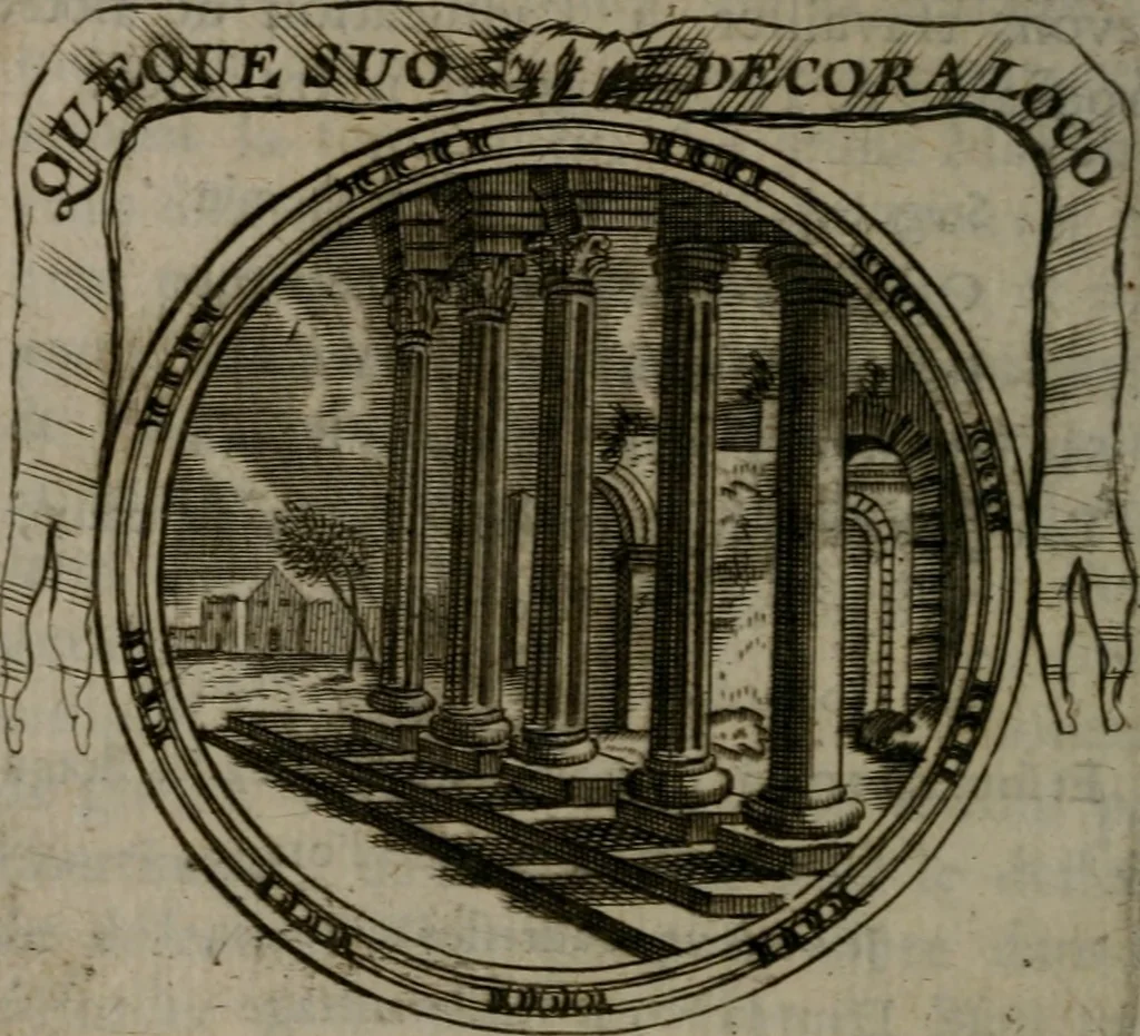 An illustration from Emblemes ou devises chretiennes : ouvrage mêlé de prose & de vers, et enrichi de figures .., 1717, leaf 233