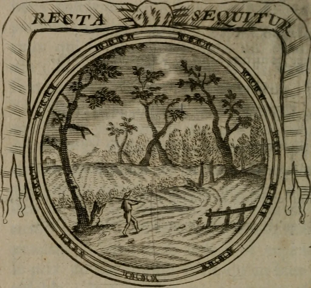 An illustration from Emblemes ou devises chretiennes : ouvrage mêlé de prose & de vers, et enrichi de figures .., 1717, leaf 241