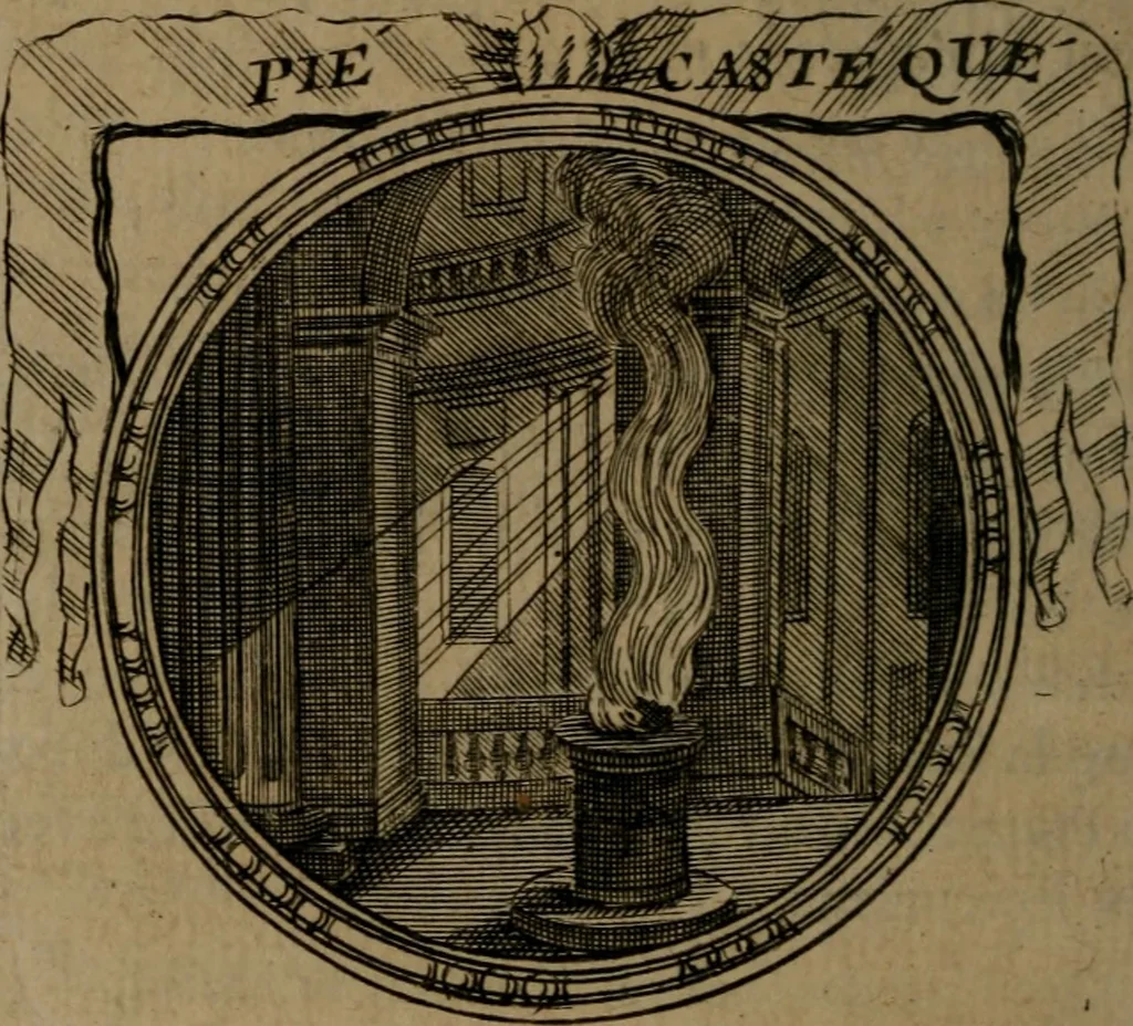 An illustration from Emblemes ou devises chretiennes : ouvrage mêlé de prose & de vers, et enrichi de figures .., 1717, leaf 25