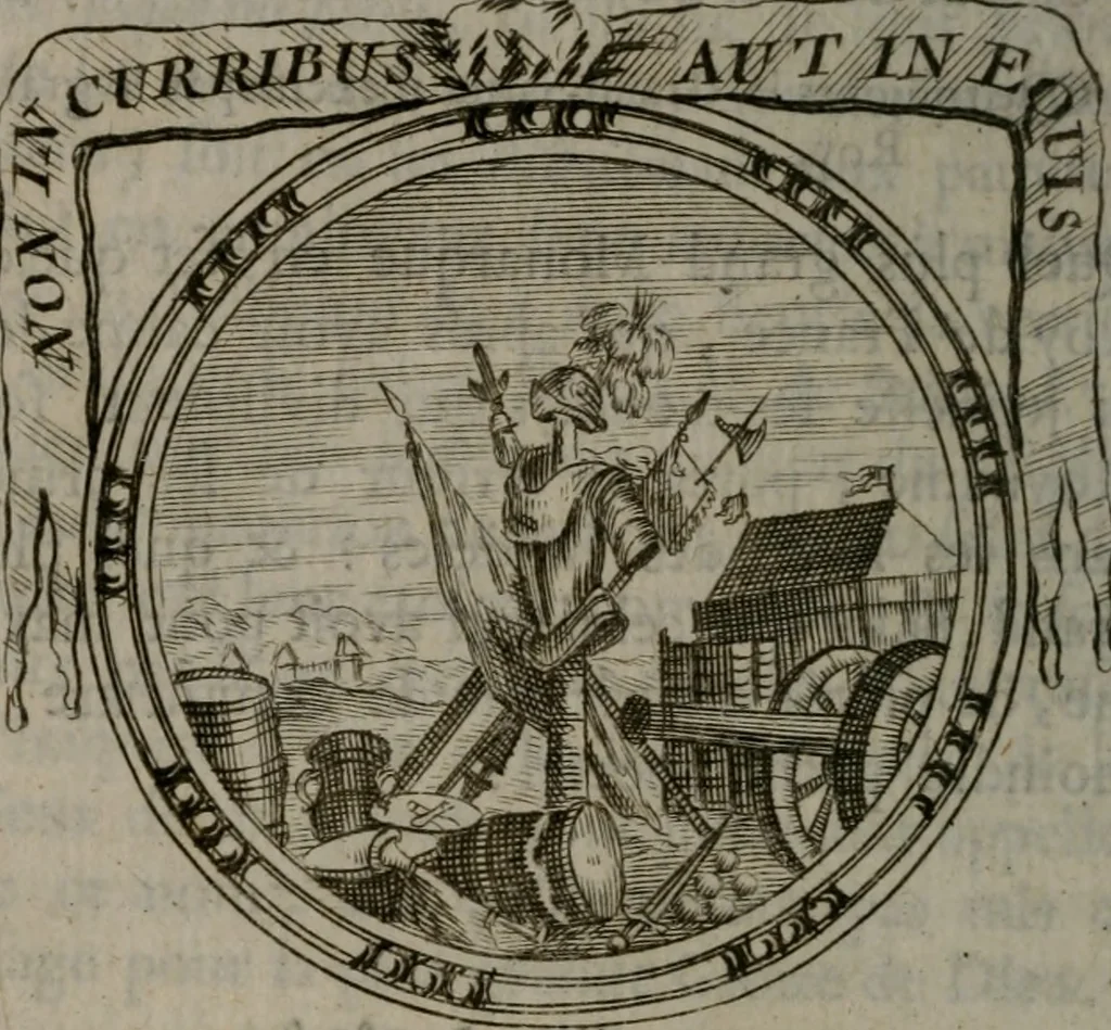 An illustration from Emblemes ou devises chretiennes : ouvrage mêlé de prose & de vers, et enrichi de figures .., 1717, leaf 279
