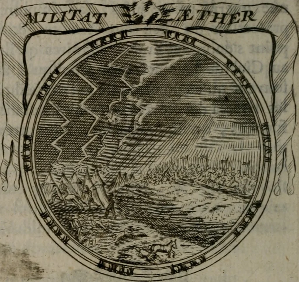 An illustration from Emblemes ou devises chretiennes : ouvrage mêlé de prose & de vers, et enrichi de figures .., 1717, leaf 283