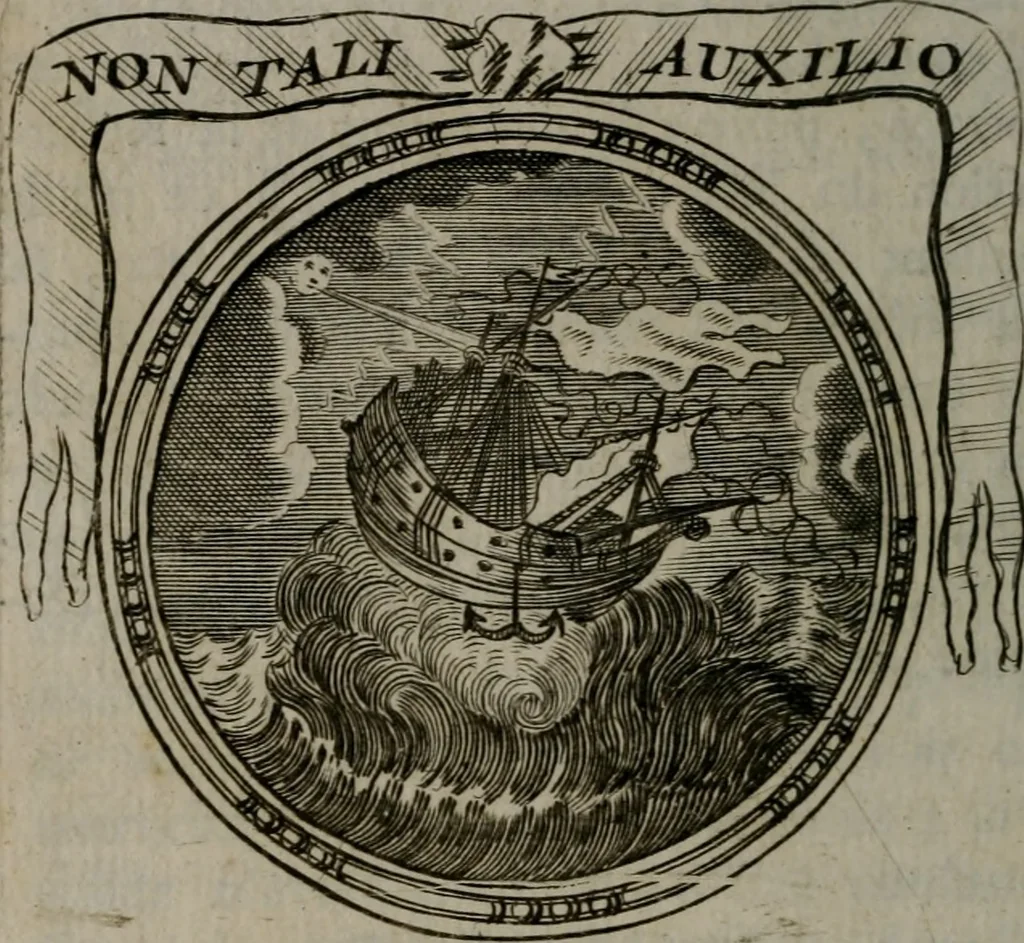 An illustration from Emblemes ou devises chretiennes : ouvrage mêlé de prose & de vers, et enrichi de figures .., 1717, leaf 331