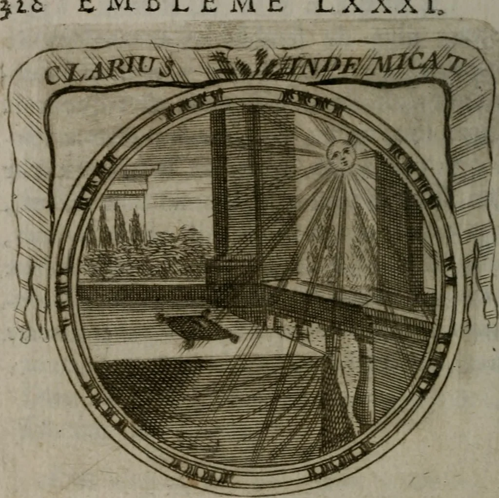 An illustration from Emblemes ou devises chretiennes : ouvrage mêlé de prose & de vers, et enrichi de figures .., 1717, leaf 335