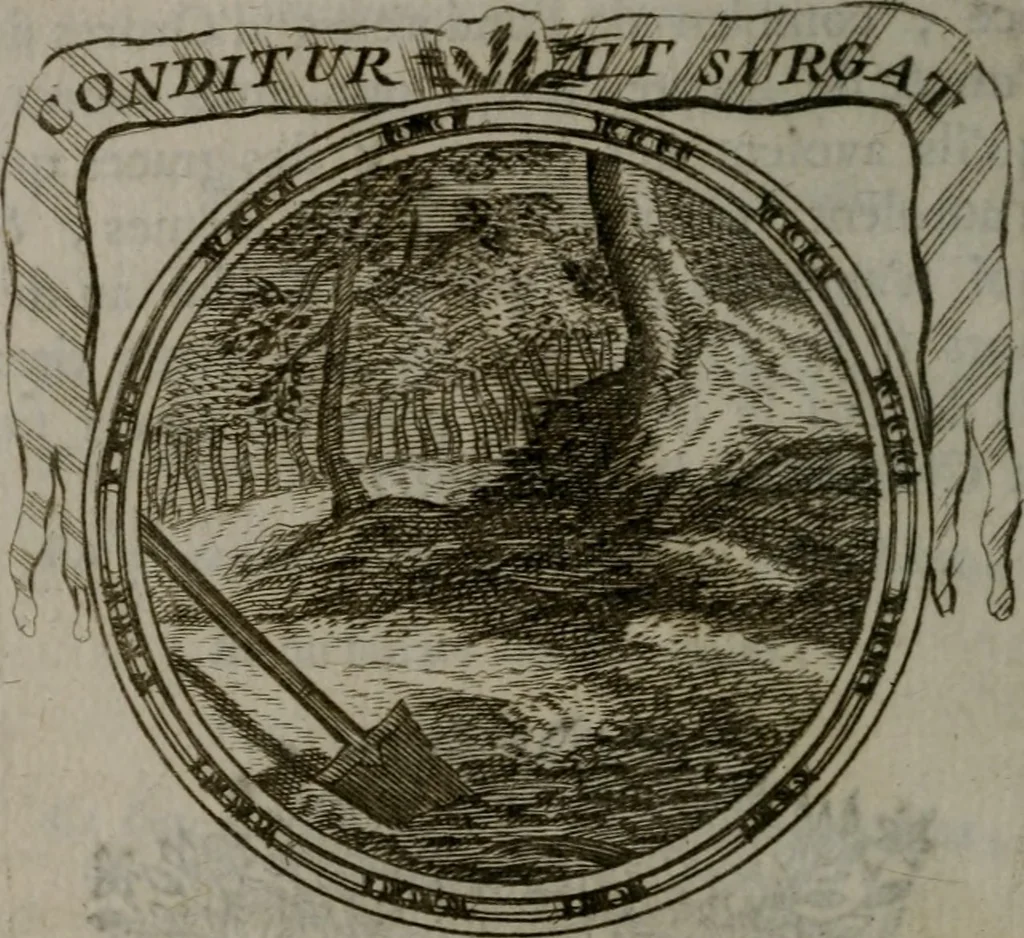 An illustration from Emblemes ou devises chretiennes : ouvrage mêlé de prose & de vers, et enrichi de figures .., 1717, leaf 339