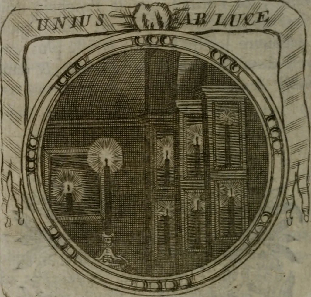 An illustration from Emblemes ou devises chretiennes : ouvrage mêlé de prose & de vers, et enrichi de figures .., 1717, leaf 343