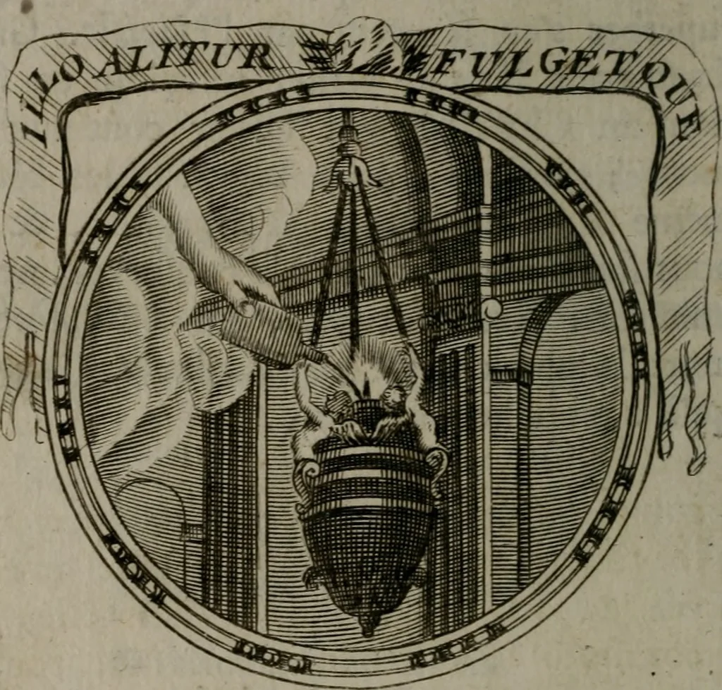 An illustration from Emblemes ou devises chretiennes : ouvrage mêlé de prose & de vers, et enrichi de figures .., 1717, leaf 347
