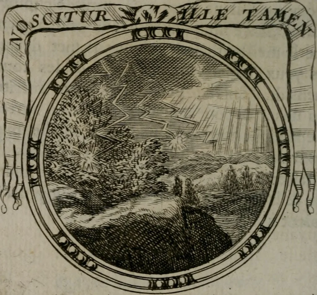 An illustration from Emblemes ou devises chretiennes : ouvrage mêlé de prose & de vers, et enrichi de figures .., 1717, leaf 351