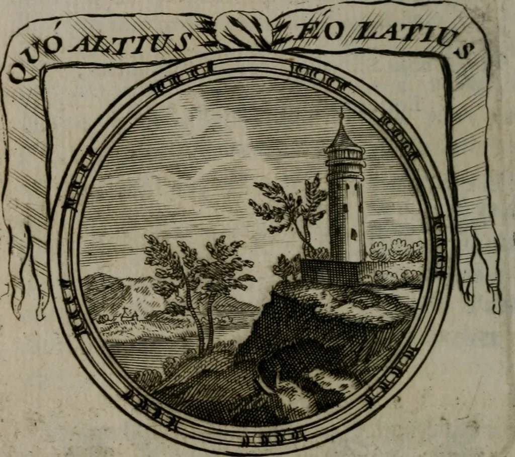 An illustration from Emblemes ou devises chretiennes : ouvrage mêlé de prose & de vers, et enrichi de figures .., 1717, leaf 375