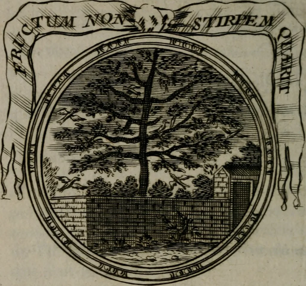 An illustration from Emblemes ou devises chretiennes : ouvrage mêlé de prose & de vers, et enrichi de figures .., 1717, leaf 379