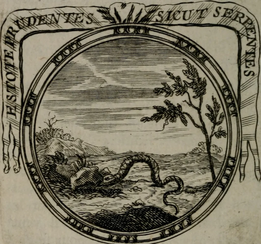 An illustration from Emblemes ou devises chretiennes : ouvrage mêlé de prose & de vers, et enrichi de figures .., 1717, leaf 383