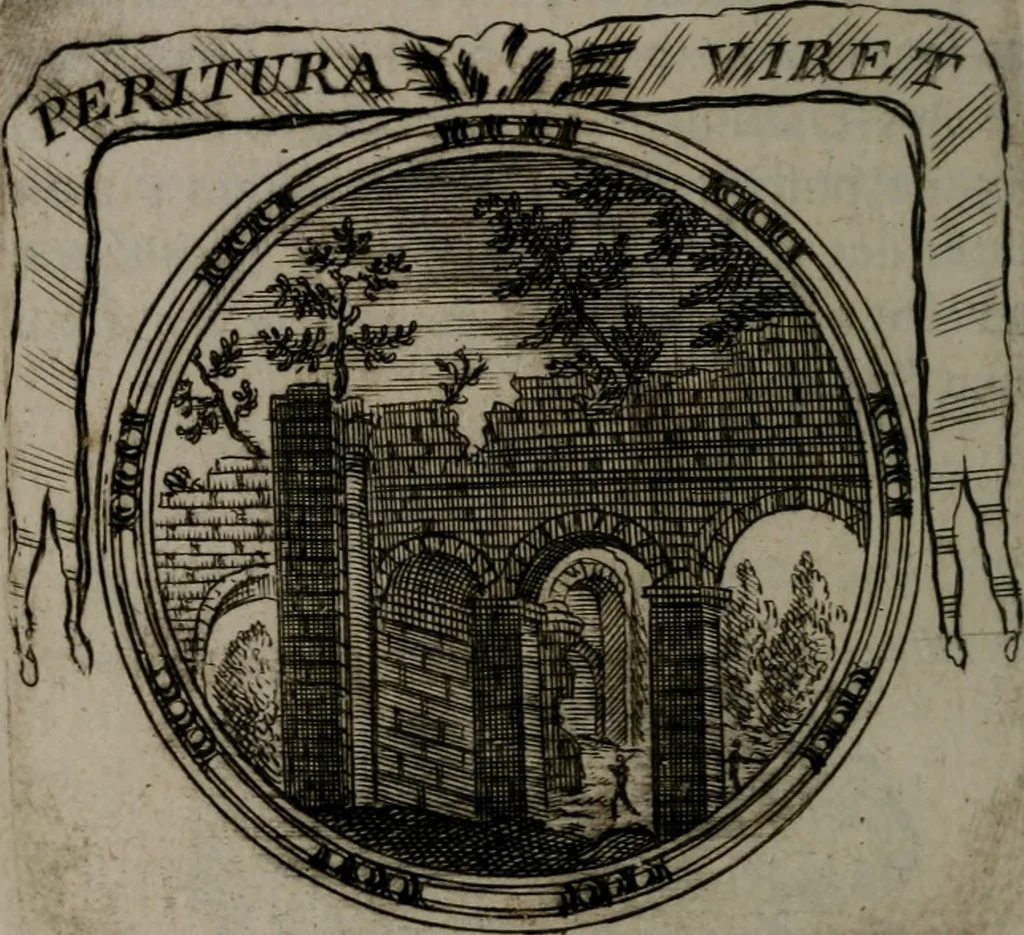 An illustration from Emblemes ou devises chretiennes : ouvrage mêlé de prose & de vers, et enrichi de figures .., 1717, leaf 391