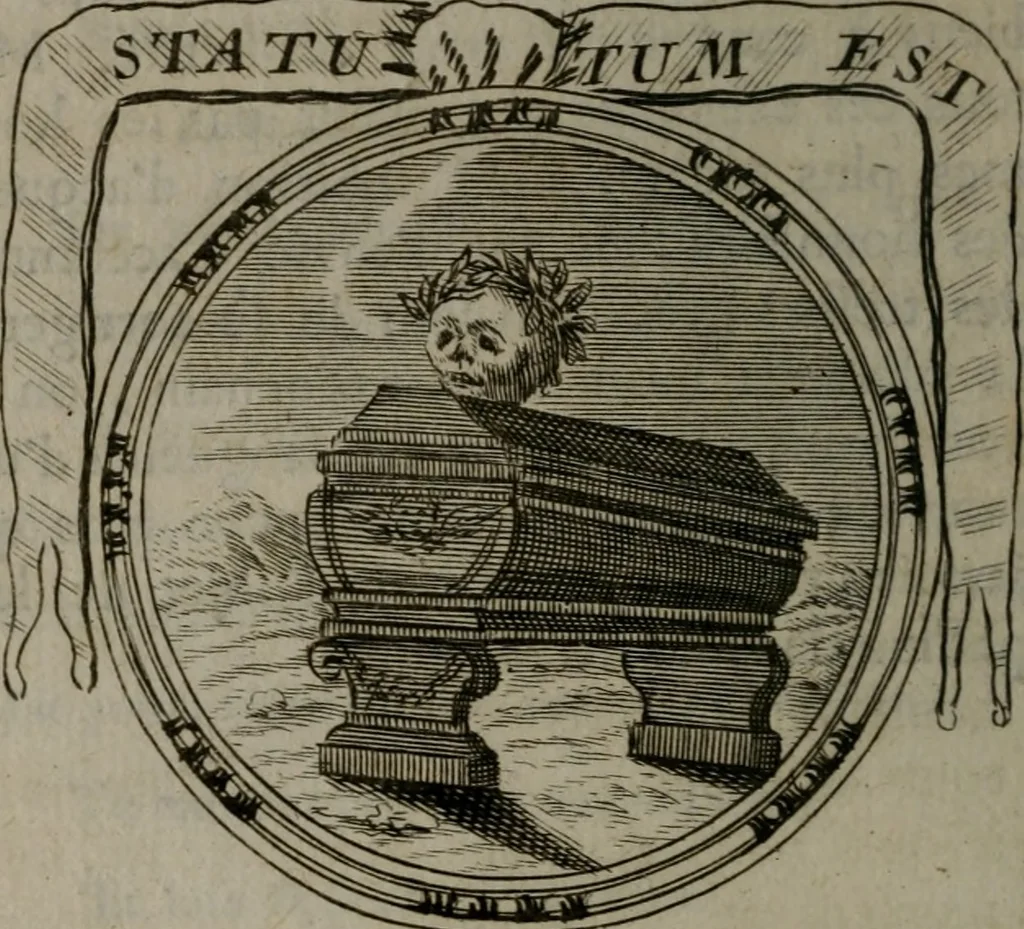 An illustration from Emblemes ou devises chretiennes : ouvrage mêlé de prose & de vers, et enrichi de figures .., 1717, leaf 395