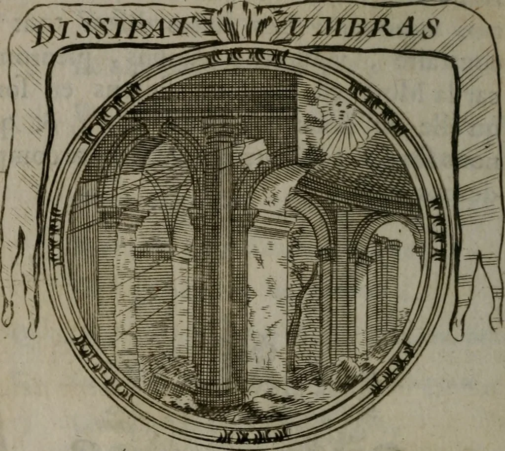 An illustration from Emblemes ou devises chretiennes : ouvrage mêlé de prose & de vers, et enrichi de figures .., 1717, leaf 403