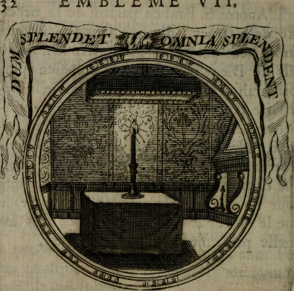 An illustration from Emblemes ou devises chretiennes : ouvrage mêlé de prose & de vers, et enrichi de figures .., 1717, leaf 41