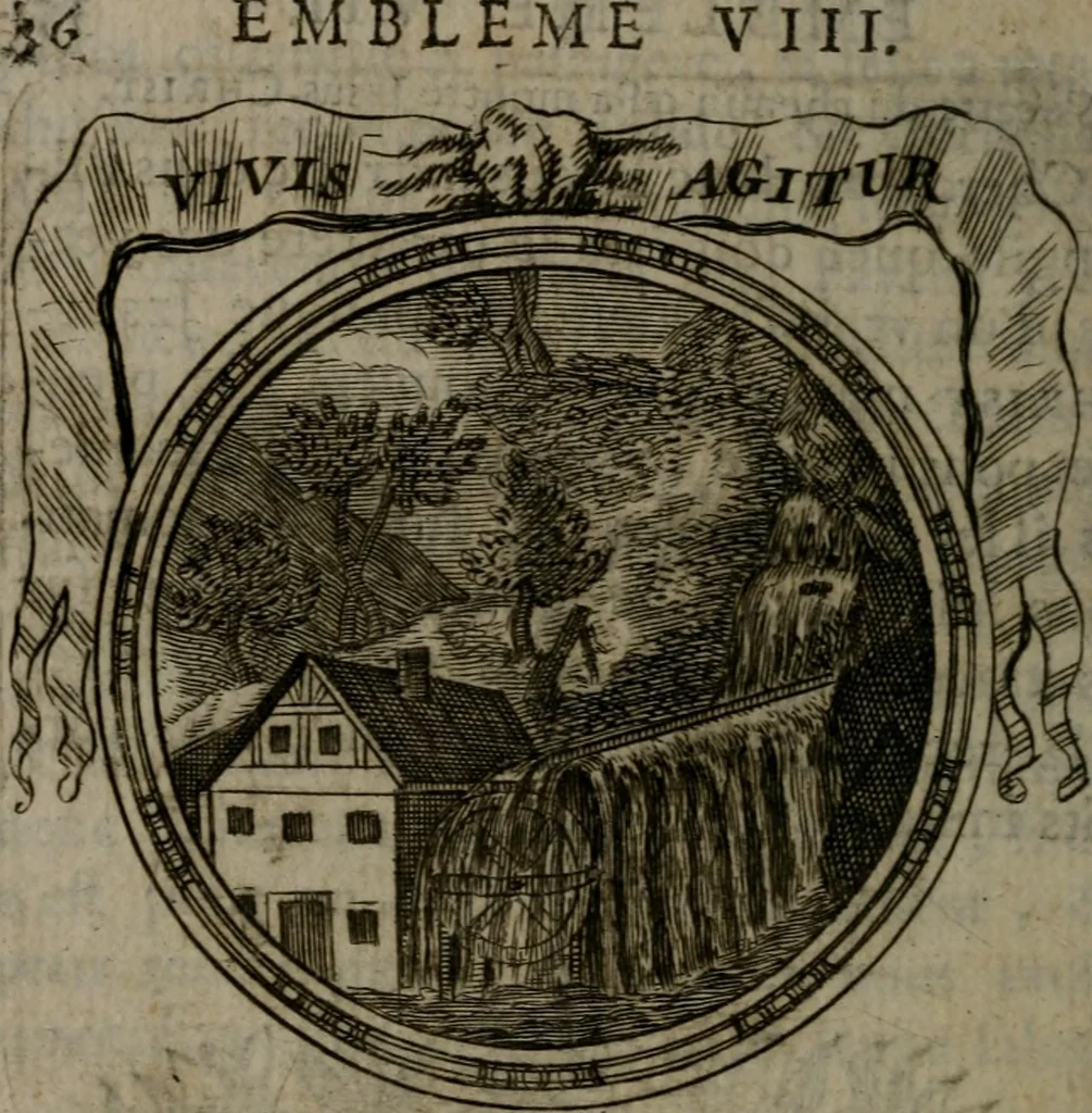 An illustration from Emblemes ou devises chretiennes : ouvrage mêlé de prose & de vers, et enrichi de figures .., 1717, leaf 45
