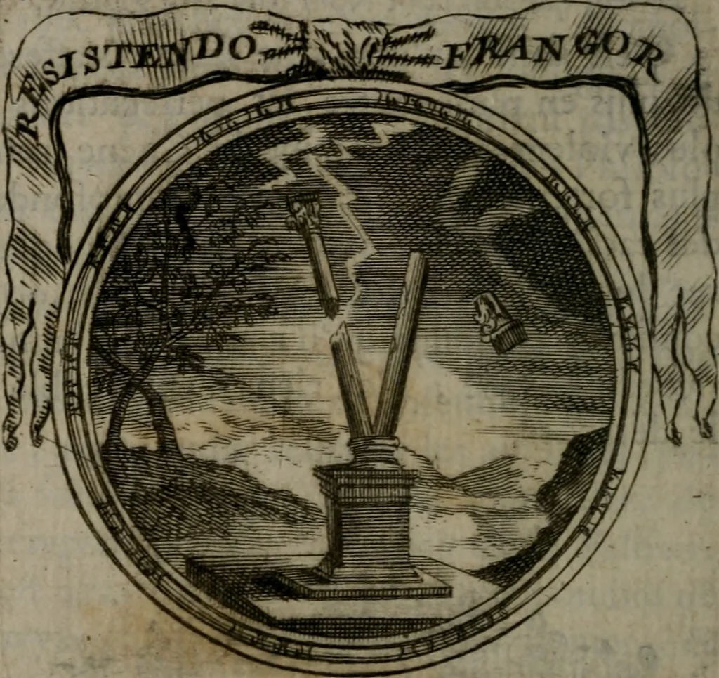 An illustration from Emblemes ou devises chretiennes : ouvrage mêlé de prose & de vers, et enrichi de figures .., 1717, leaf 65