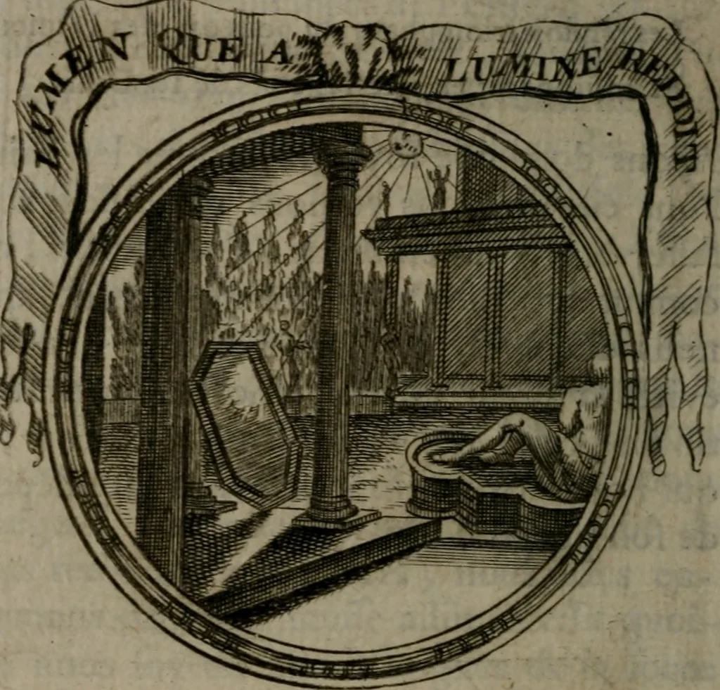 An illustration from Emblemes ou devises chretiennes : ouvrage mêlé de prose & de vers, et enrichi de figures .., 1717, leaf 89