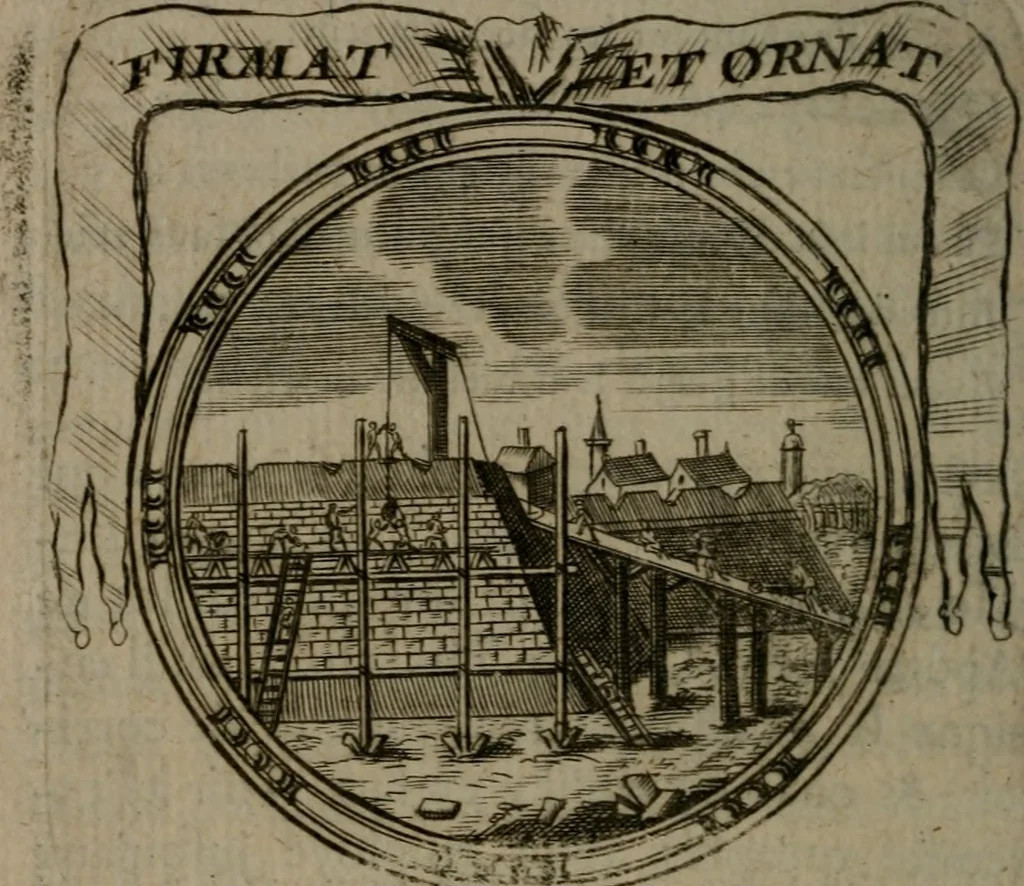 An illustration from Emblemes ou devises chretiennes : ouvrage mêlé de prose & de vers, et enrichi de figures .., 1717, leaf 97