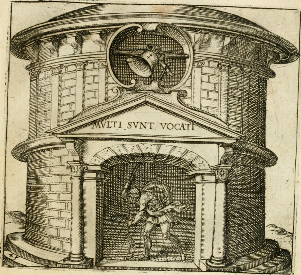 An illustration from Emblemes, ov, Devises chrestiennes, 1571, leaf 102