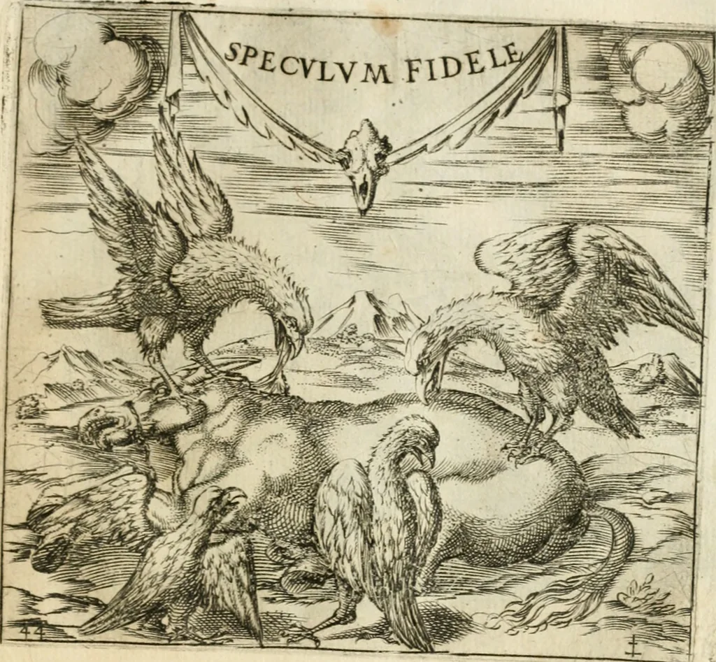 An illustration from Emblemes, ov, Devises chrestiennes, 1571, leaf 104