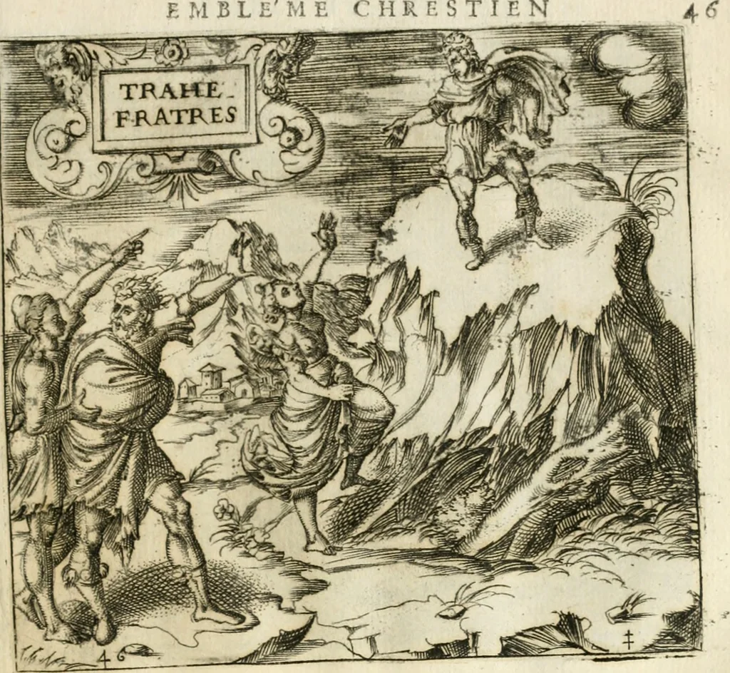 An illustration from Emblemes, ov, Devises chrestiennes, 1571, leaf 108