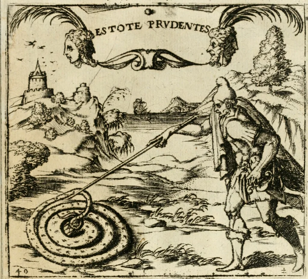 An illustration from Emblemes, ov, Devises chrestiennes, 1571, leaf 114