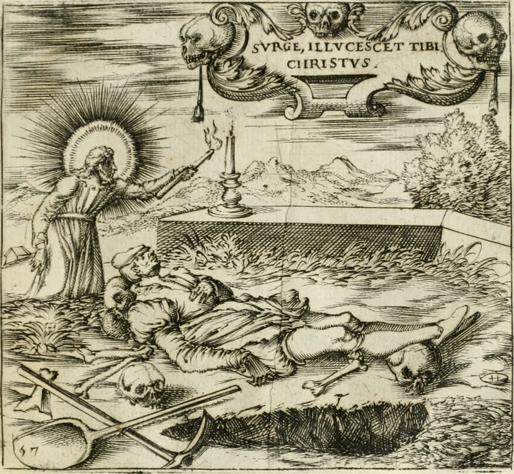 An illustration from Emblemes, ov, Devises chrestiennes, 1571, leaf 132
