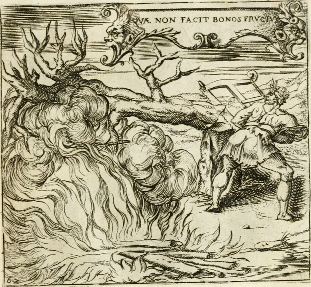 An illustration from Emblemes, ov, Devises chrestiennes, 1571, leaf 142