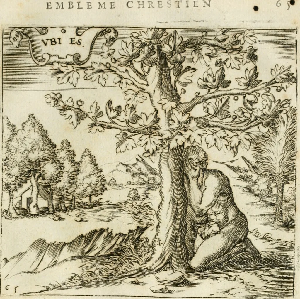 An illustration from Emblemes, ov, Devises chrestiennes, 1571, leaf 148