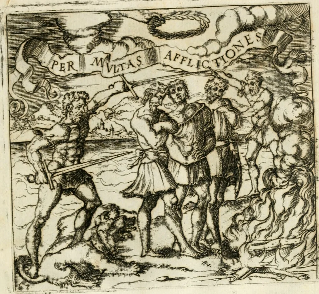 An illustration from Emblemes, ov, Devises chrestiennes, 1571, leaf 152