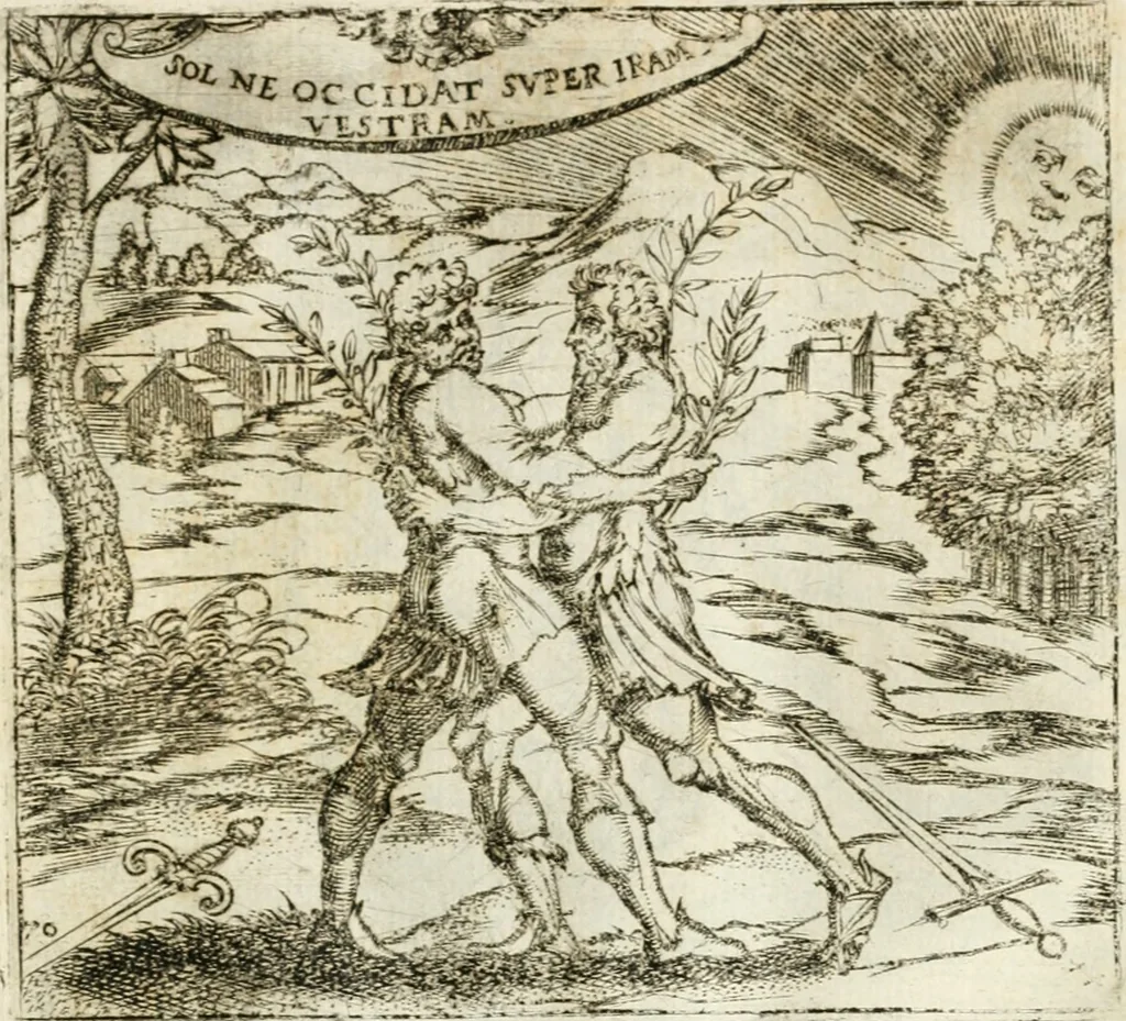 An illustration from Emblemes, ov, Devises chrestiennes, 1571, leaf 154
