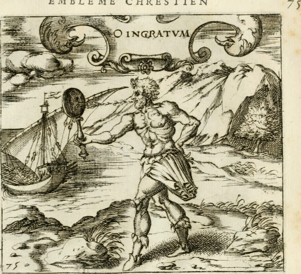 An illustration from Emblemes, ov, Devises chrestiennes, 1571, leaf 164