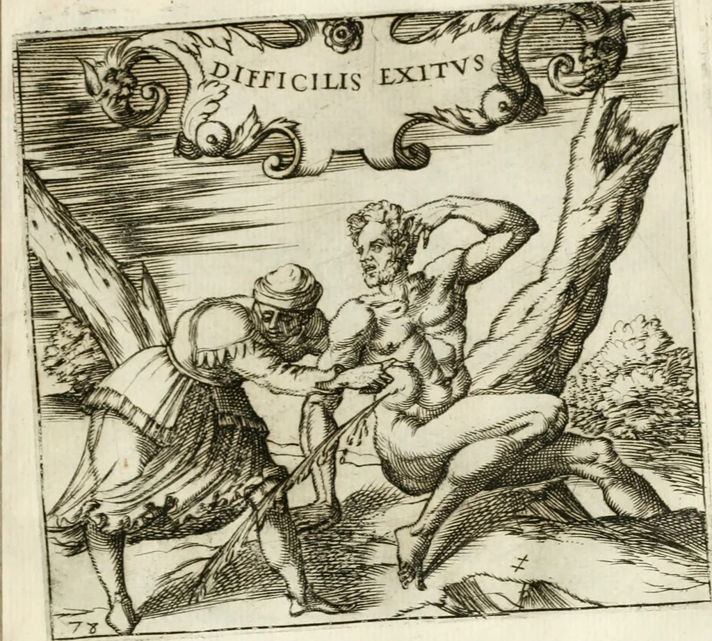 An illustration from Emblemes, ov, Devises chrestiennes, 1571, leaf 166