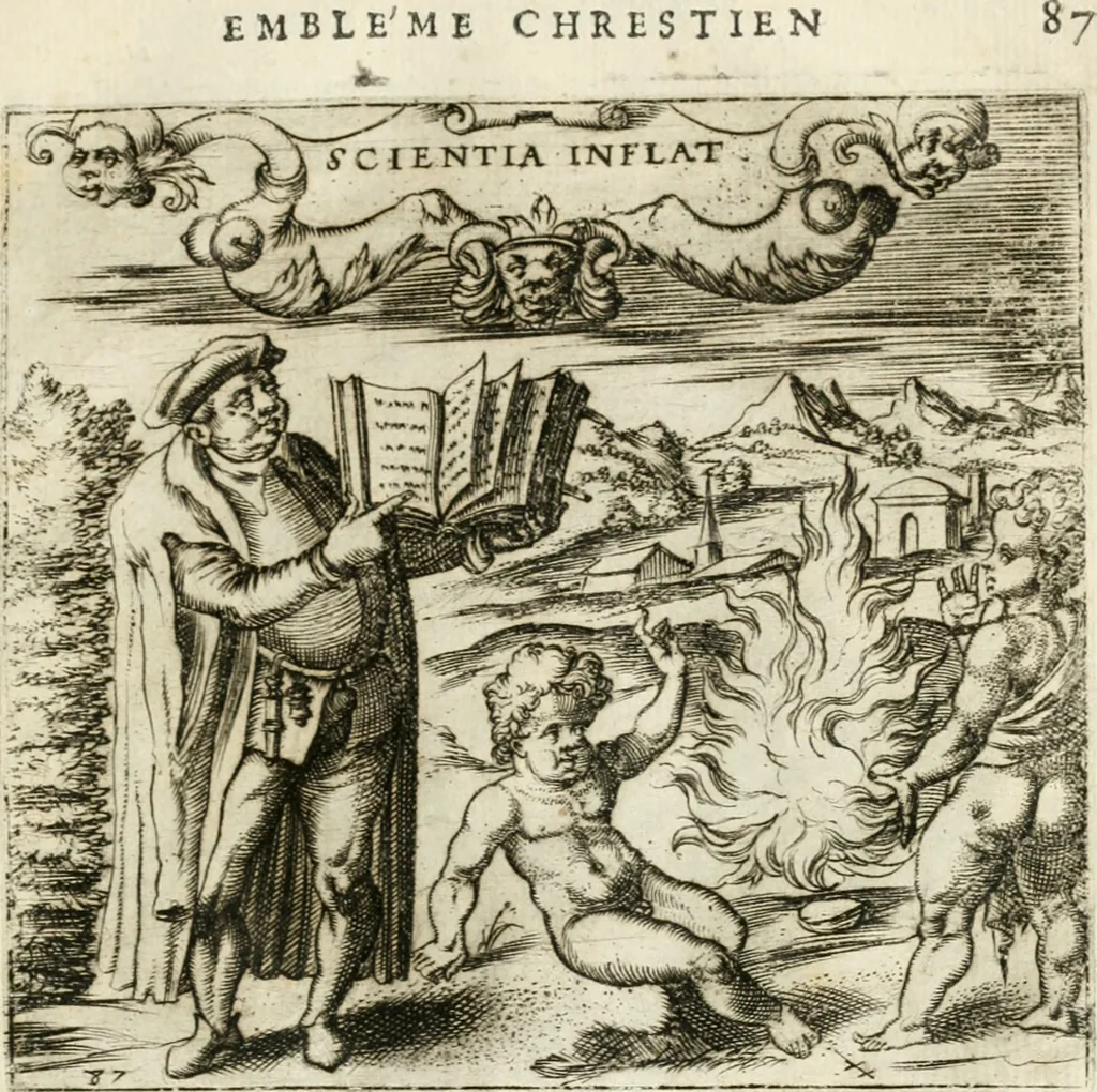 An illustration from Emblemes, ov, Devises chrestiennes, 1571, leaf 184