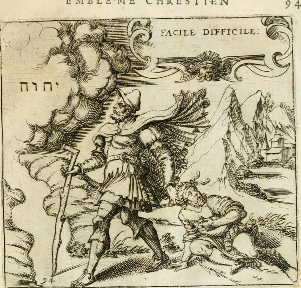 An illustration from Emblemes, ov, Devises chrestiennes, 1571, leaf 198