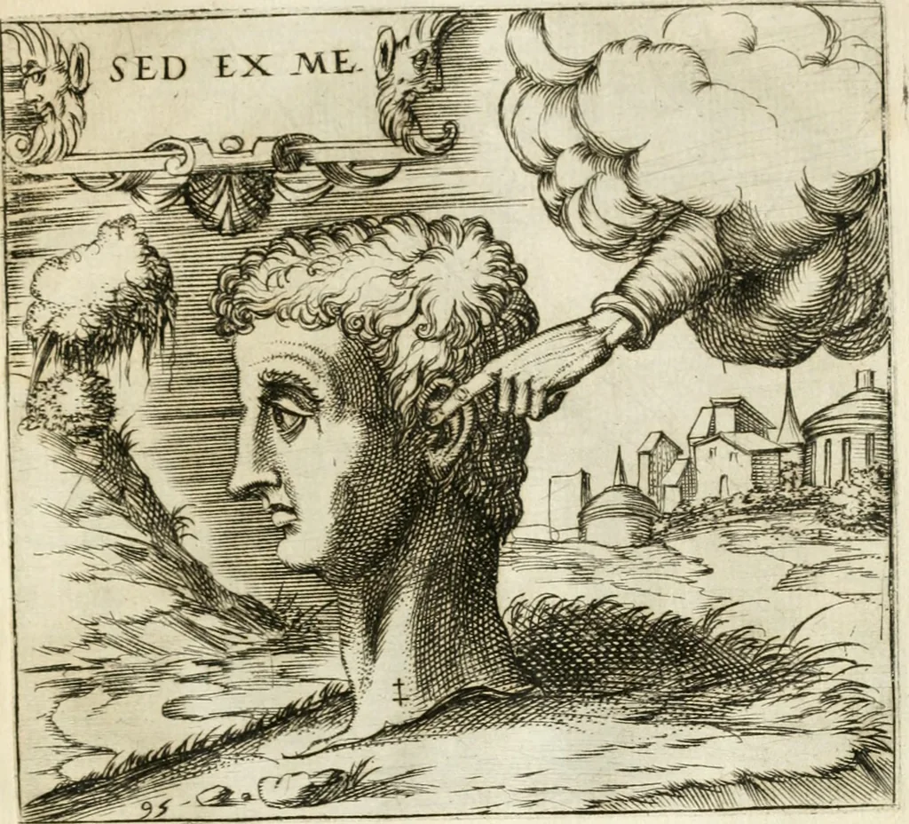 An illustration from Emblemes, ov, Devises chrestiennes, 1571, leaf 200