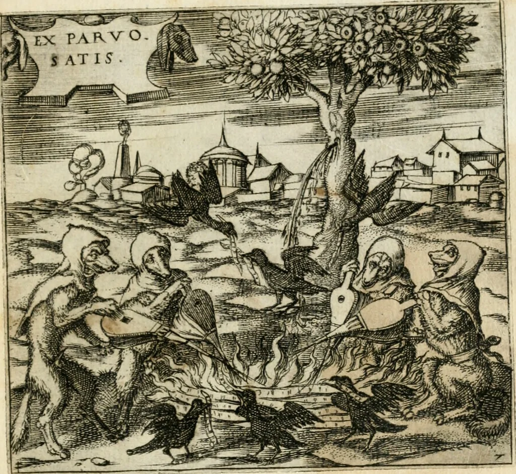 An illustration from Emblemes, ov, Devises chrestiennes, 1571, leaf 32