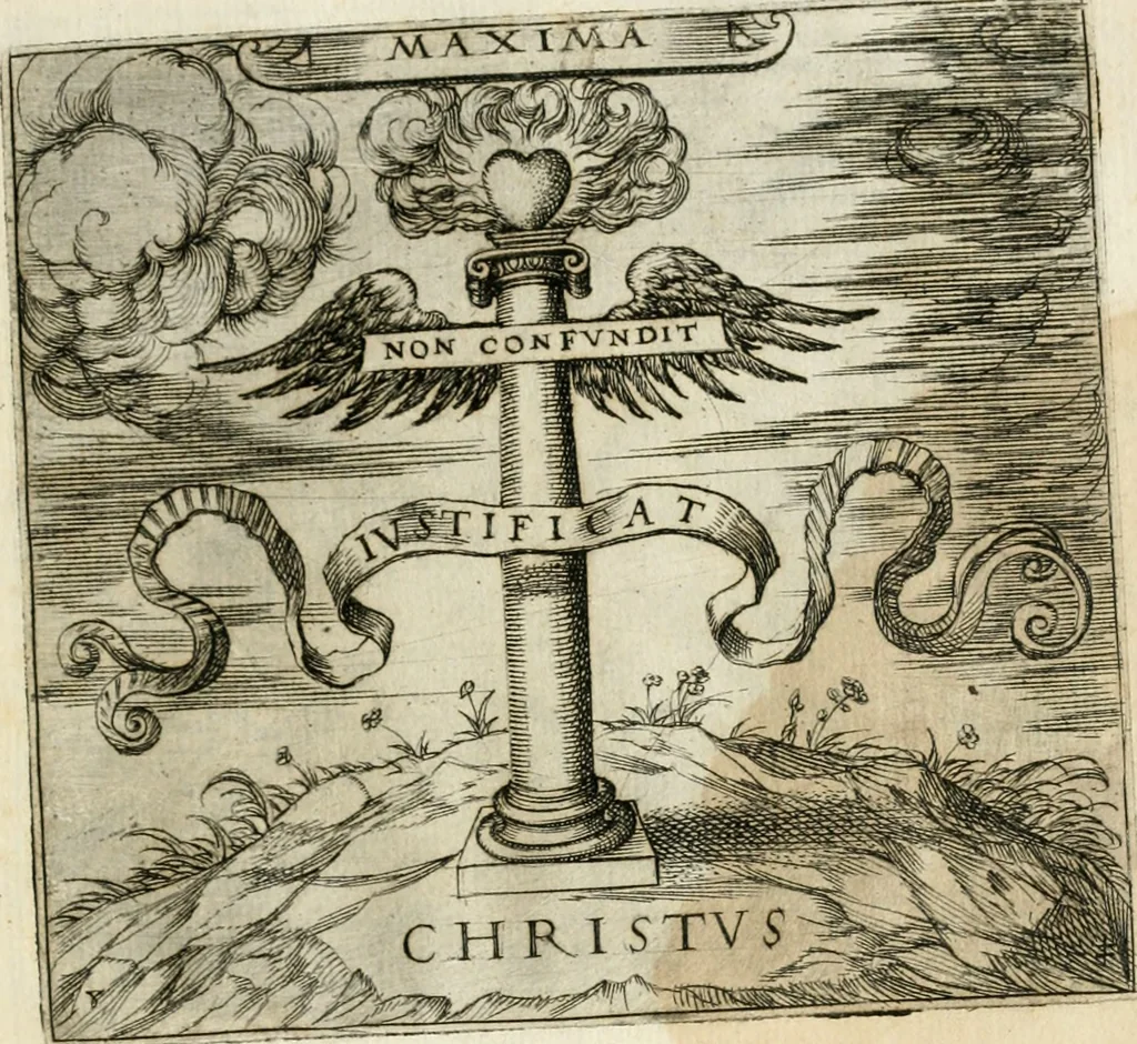 An illustration from Emblemes, ov, Devises chrestiennes, 1571, leaf 34