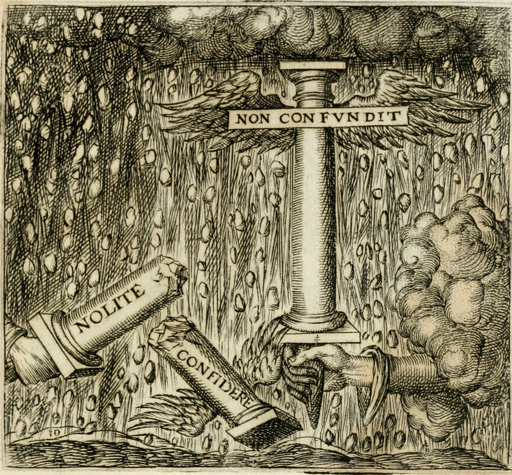 An illustration from Emblemes, ov, Devises chrestiennes, 1571, leaf 38