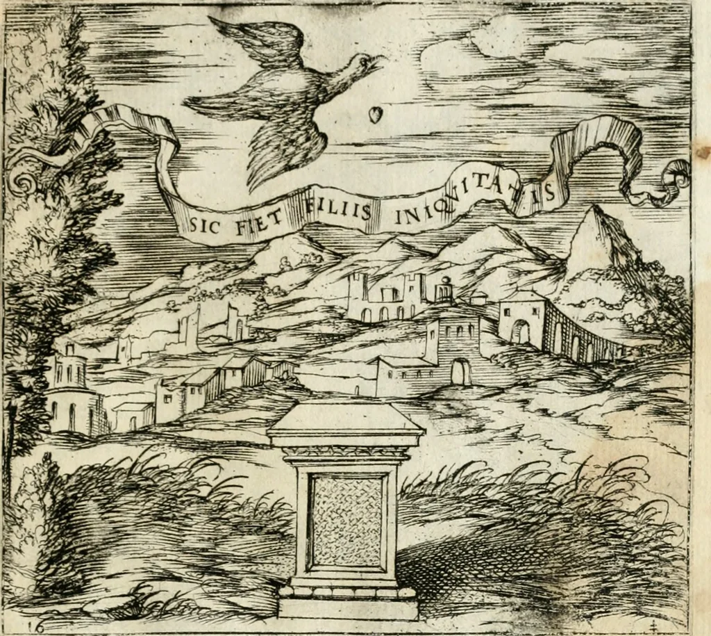 An illustration from Emblemes, ov, Devises chrestiennes, 1571, leaf 50