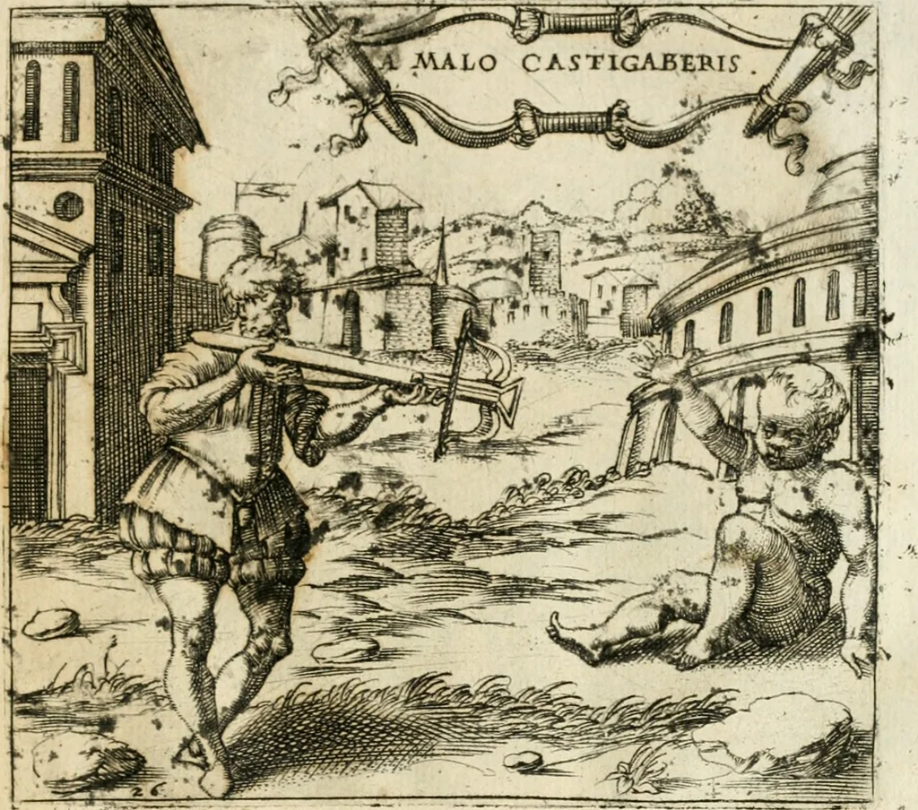 An illustration from Emblemes, ov, Devises chrestiennes, 1571, leaf 70