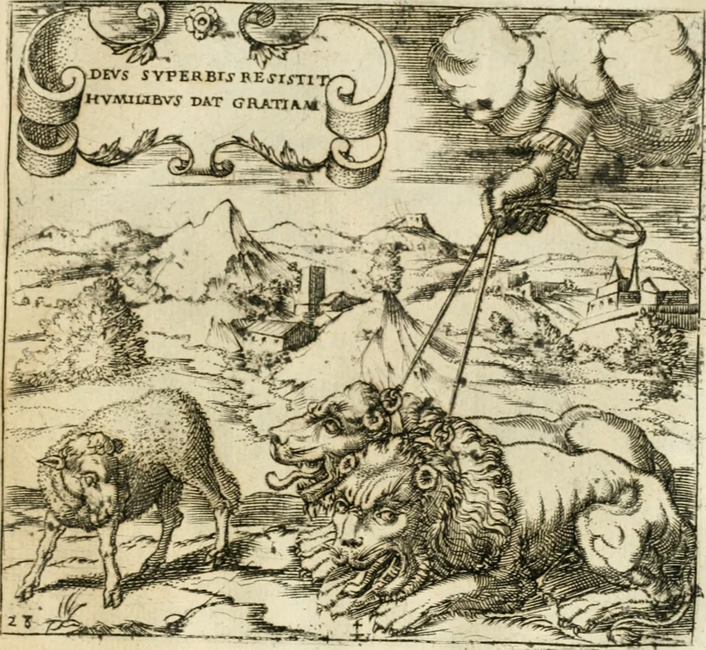 An illustration from Emblemes, ov, Devises chrestiennes, 1571, leaf 74