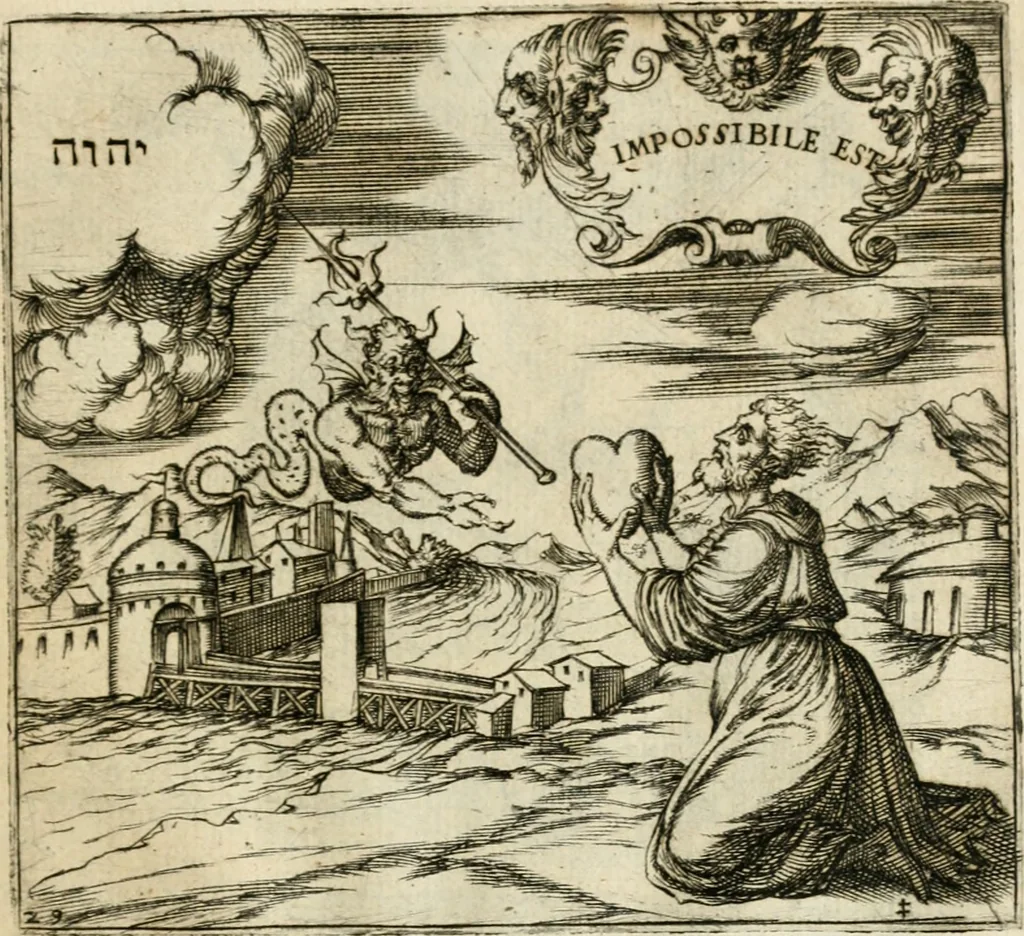 An illustration from Emblemes, ov, Devises chrestiennes, 1571, leaf 76
