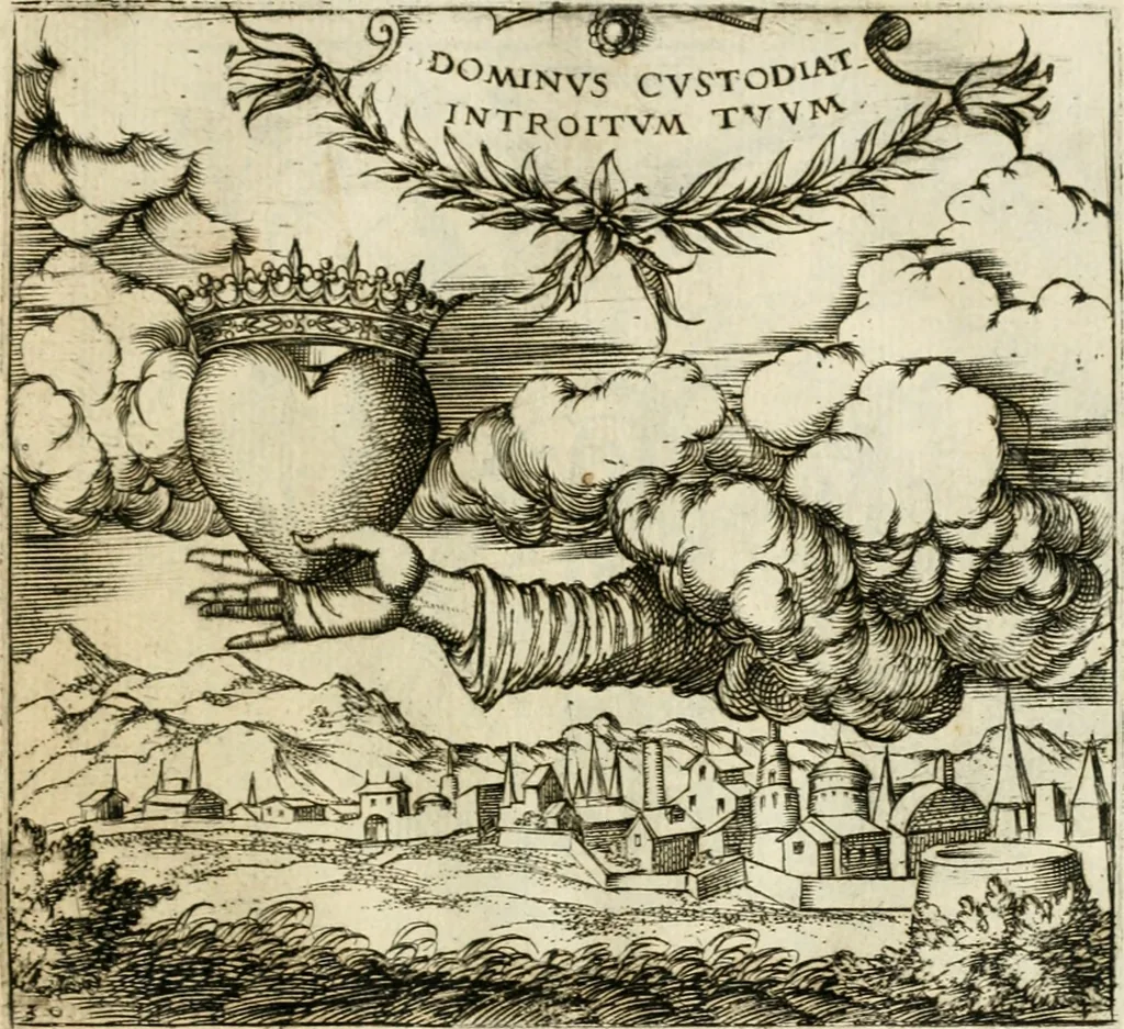 An illustration from Emblemes, ov, Devises chrestiennes, 1571, leaf 78