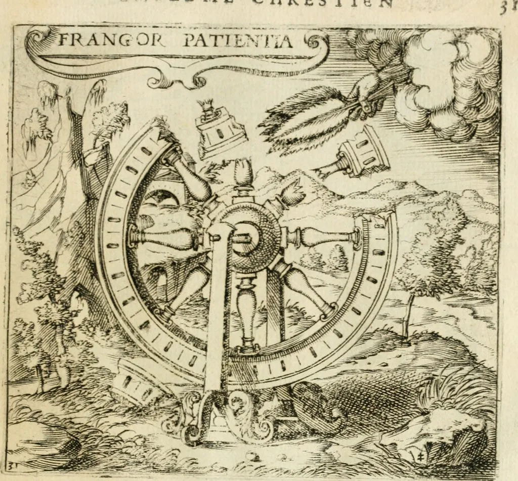An illustration from Emblemes, ov, Devises chrestiennes, 1571, leaf 80