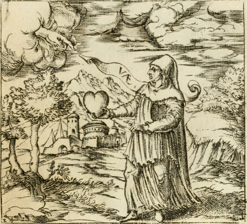 An illustration from Emblemes, ov, Devises chrestiennes, 1571, leaf 86
