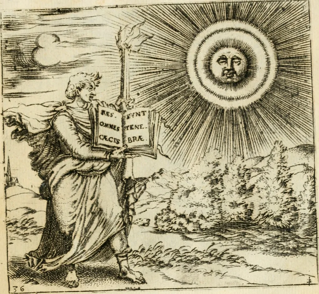 An illustration from Emblemes, ov, Devises chrestiennes, 1571, leaf 90