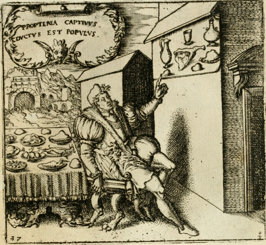 An illustration from Emblemes, ov, Devises chrestiennes, 1571, leaf 92