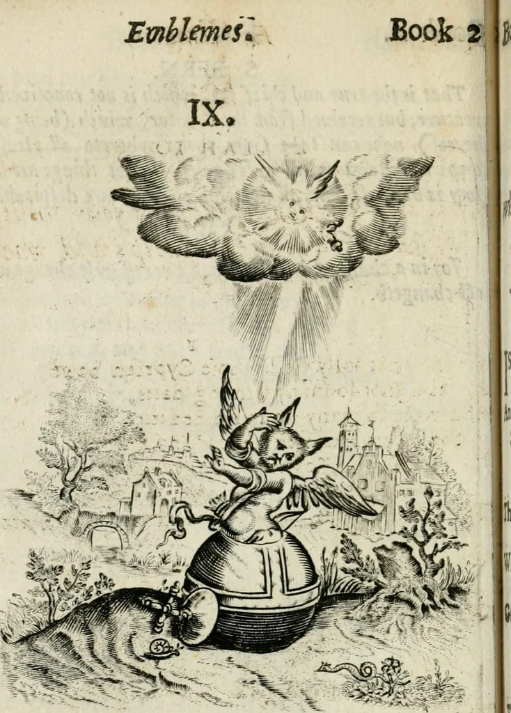 An illustration from Emblemes, 1658, leaf 109
